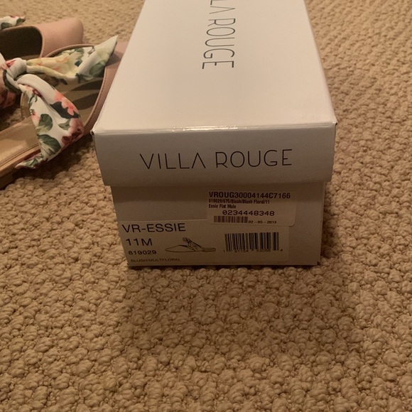 Villa Rogue Brand Women's Blush Floral Mules Size 11 - Picture 7 of 7